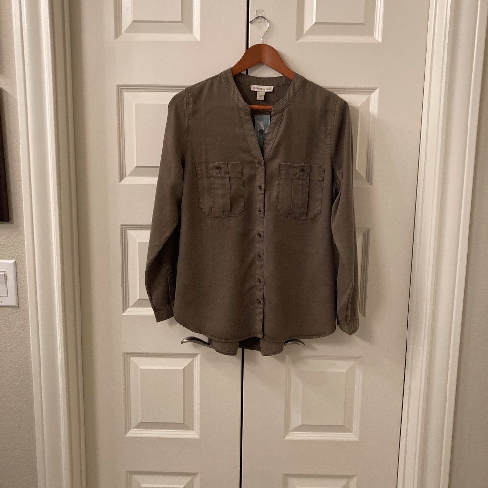 COLDWATER CREEK TUNIC BLOUSE. Size S